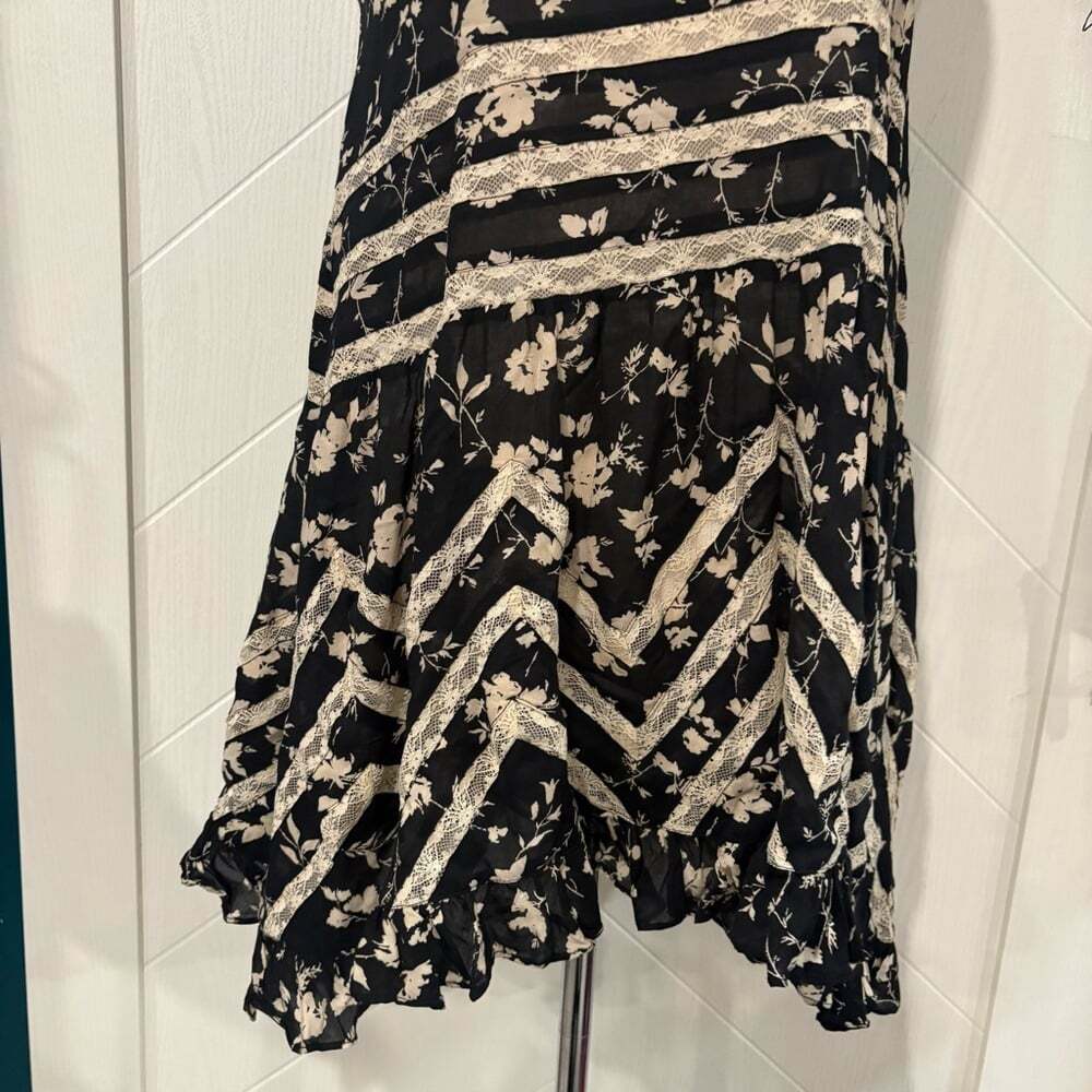 Intimately Free People‎ Floral & Lace Mini Dress/Fairycore /Boho/Babydoll Small - Picture 3 of 8